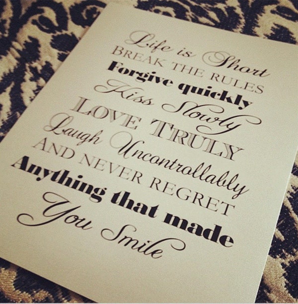 Print for your Wedding Reception or Home - Love Poem