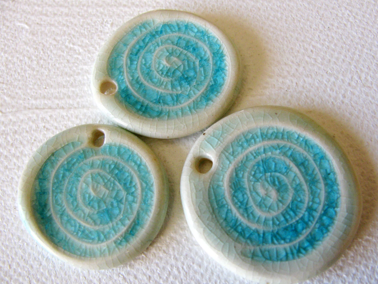 Sea Swirl Pendants Set of 3