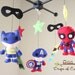 Baby Mobile - Baby Crib Mobile - Nursery Super Heroes Mobile (You Can Pick Other Custom Heroes)
