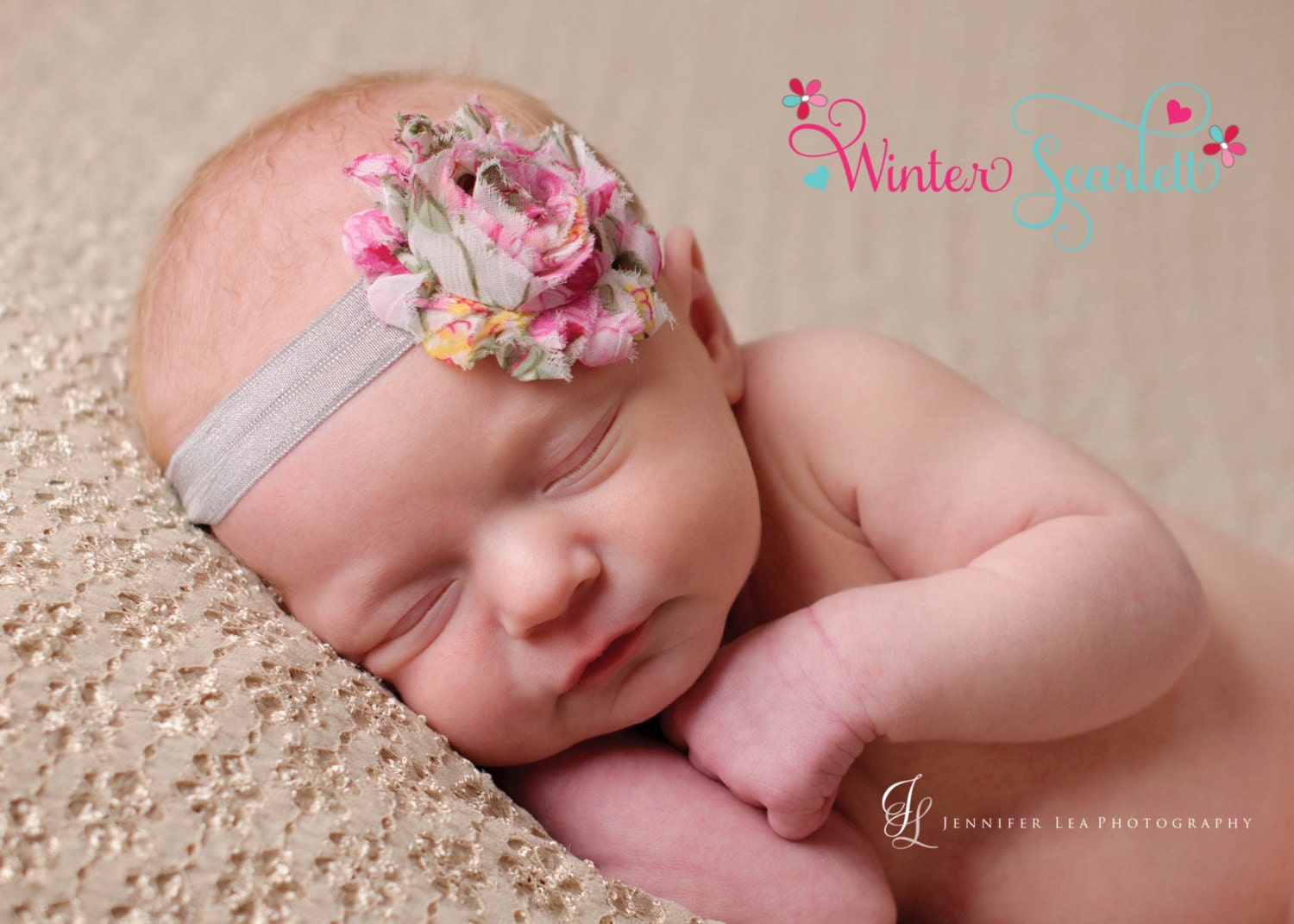 20% off...Baby headband, Floral shabby chic flower headband, baby headbands, newborn headbands, baby girl headbands