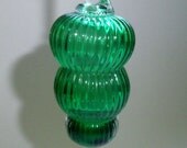 Mini Ornament - Jewel Color Series- Emerald with Clear Hook  : DISASTER RELIEF