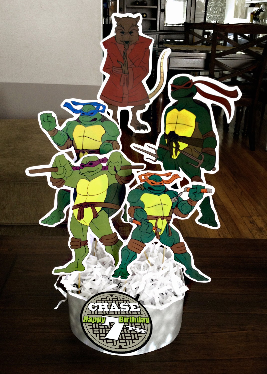 Ninja Turtles Centerpiece Printable