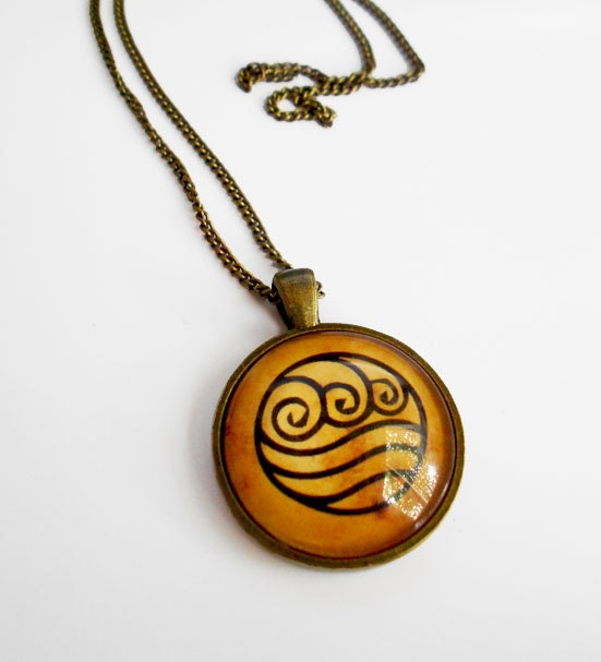 Legend of Korra Waterbending Glass Necklace