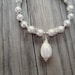 Pearl Bracelet June Birthstone Wedding Bracelet Silver Jewelry Crystal Jewellery Handmade Bride Gifts Glam Teardrop Charm Box Clasp B-L