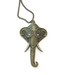 Elephant Necklace Brass Jewelry Chain Jewellery Long Pendant Handmade Unique Summer Fashion Nature Animal N-330