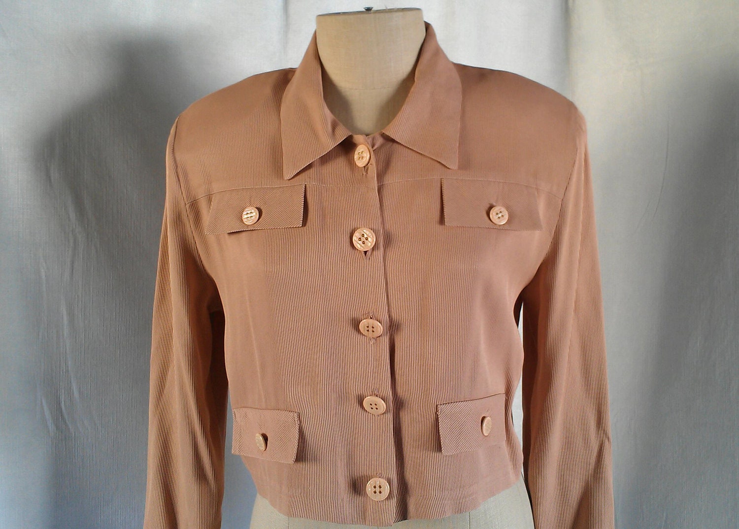 Retro Cropped Vintage Blazer
