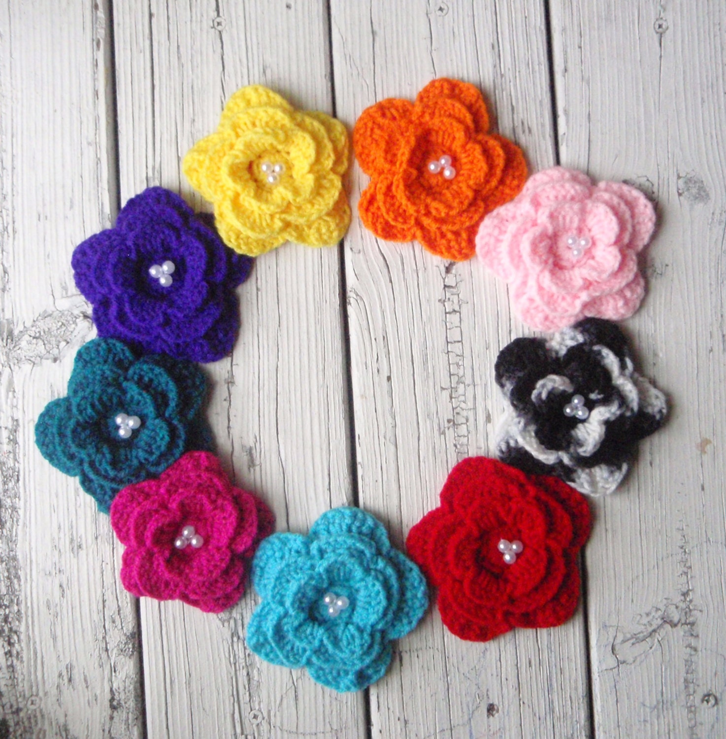 Custom order barrettes, your choice of colors.