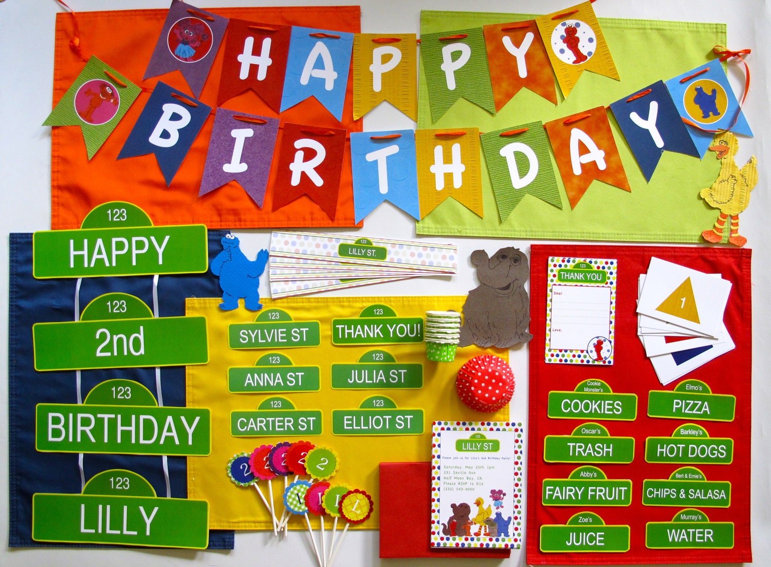 Sesame Street Birthday, PARTY PACK, Delivered to your Door