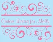 Custom Listing for Molly