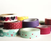 Choose Any 16 Washi Tapes or Oil Paper Tapes, 20% off, BULK WASHI TAPE