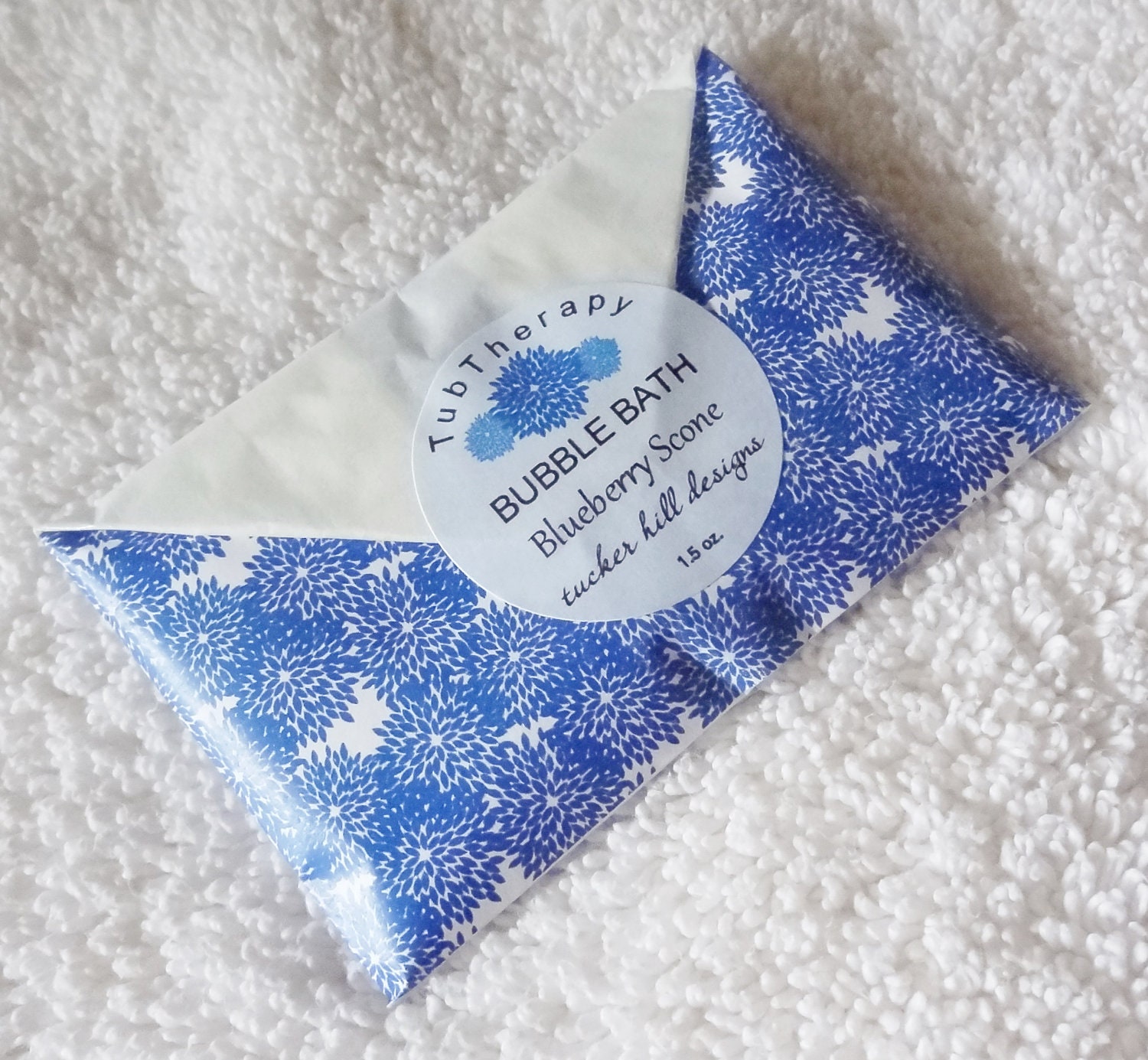 Bubble Bath Packet in Blueberry Scone