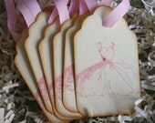 Gift Tags - Vintage Pink Dress