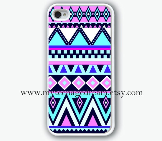 Aztec Pattern Printing iphone 4 case, iPhone 4s Case, iphone case 4s,  white hard case for iphone 4, iphone 4S