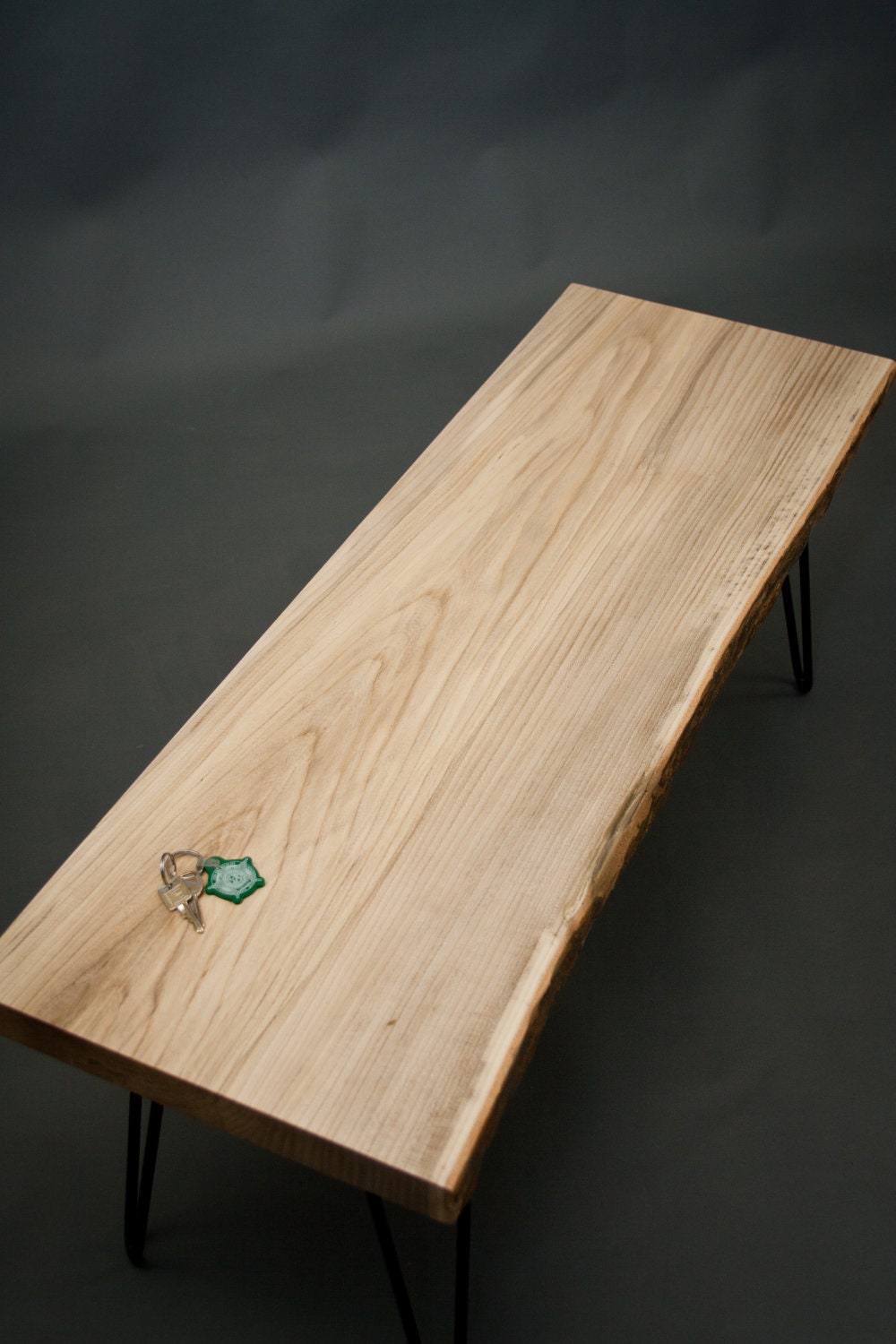 Live Edge Hackberry BENCH - Reclaimed/Midcentury/Rustic