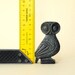 Owl Bronze Verdigris Greek Sculpture - Big Eyes