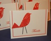 Bird Thank you cards, Bird Theme, Birthday Thank you Cards Il_170x135
