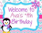 Penguin Party Sign Il_170x135
