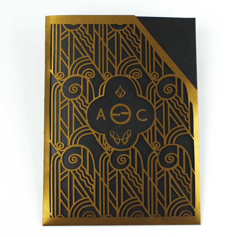 Laser cut pocket - "Art Deco"