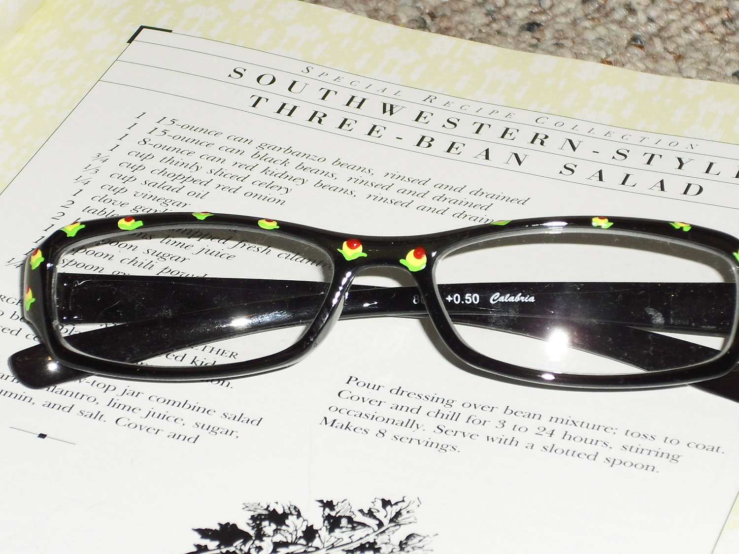 Hand Painted Reading Glasses - Flower Buds 0.50. From ThurstonHill