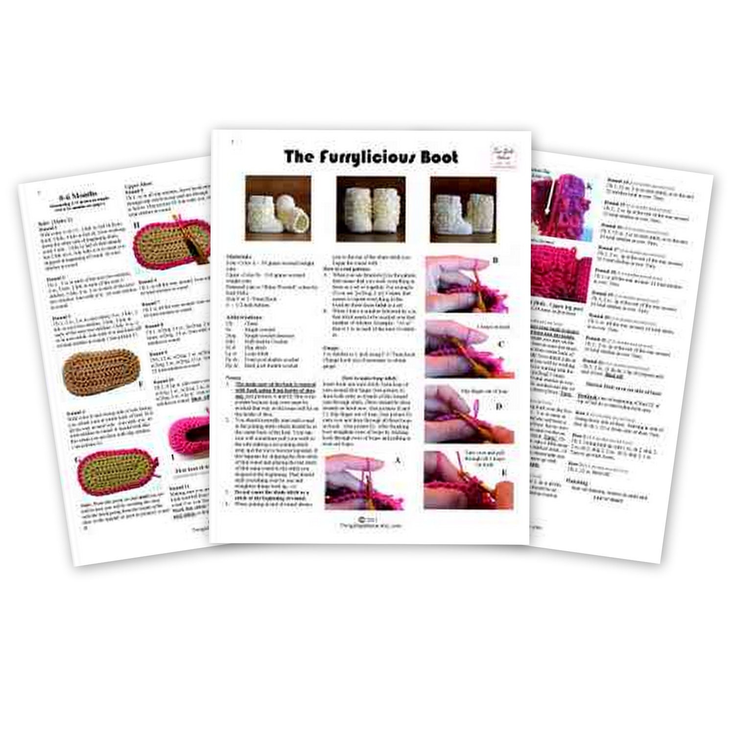 Crochet Patterns Furrylicious Boots - Pattern number 200 - Loopy Crochet Boots Instant Download