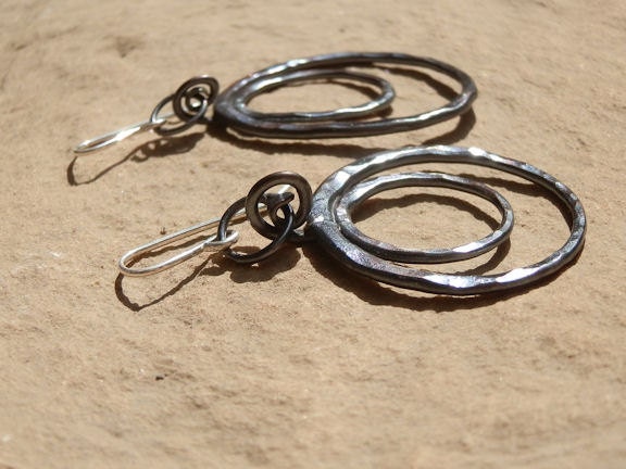 Circles - Copper Earrings