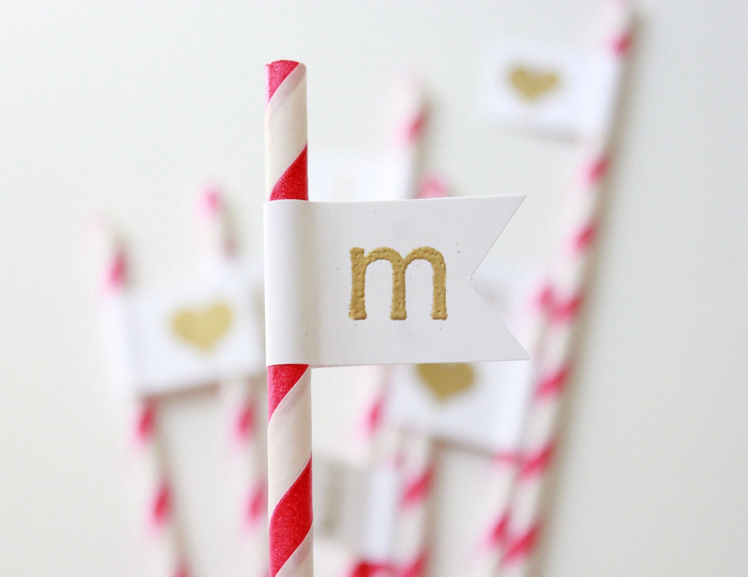 Monogramed Drink Labels