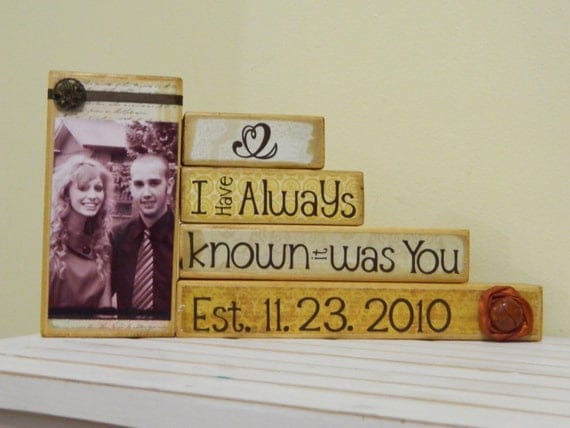 Personalized Wedding gift/Decoration Happily Ever After wedding, shower, anniversary, Valentines gift I have always know it was you