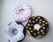Felt Food Doughnut - Set of 3