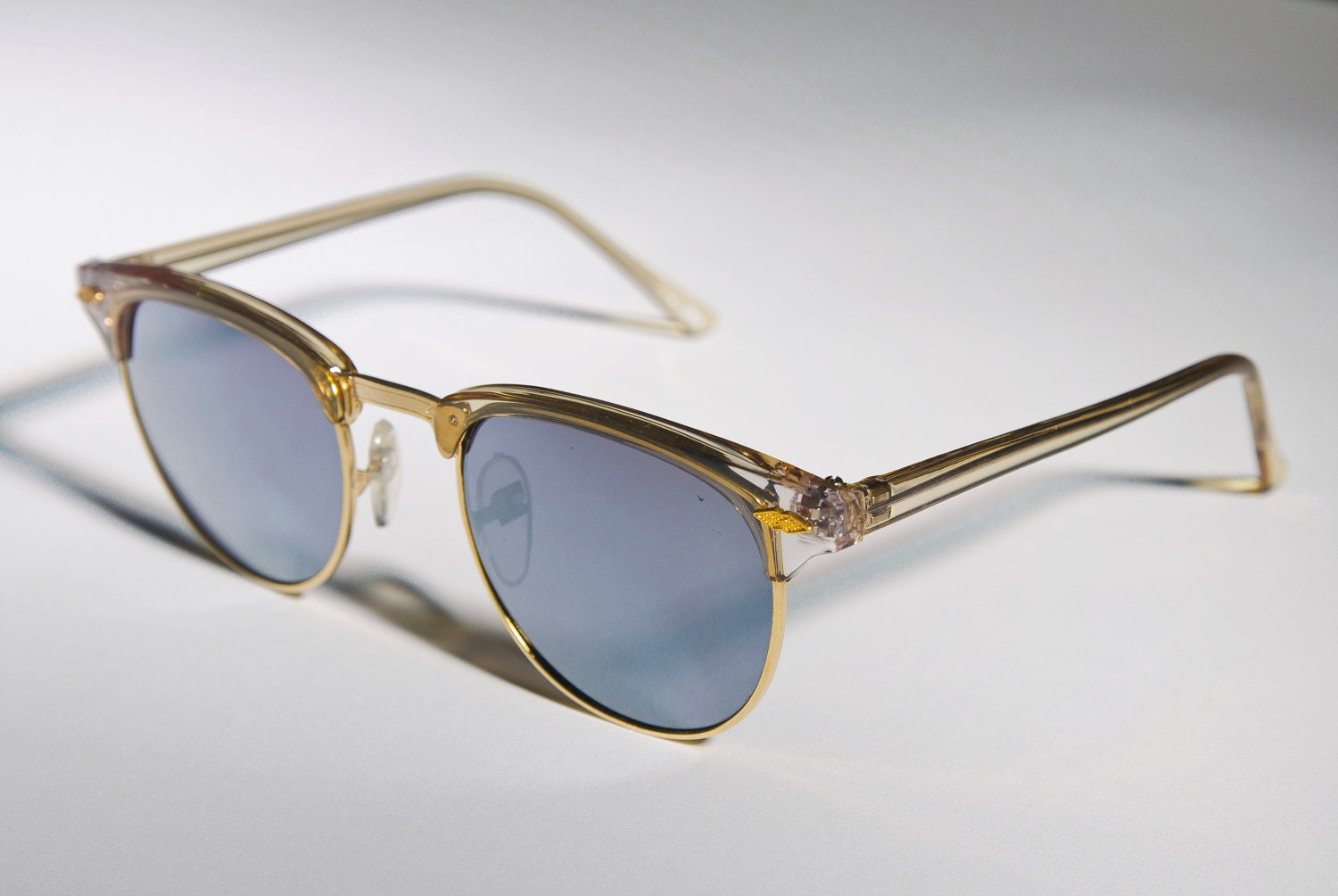 Clear Mirror Clumbaster 1980s Vintage Deadstock Sunglasses A6