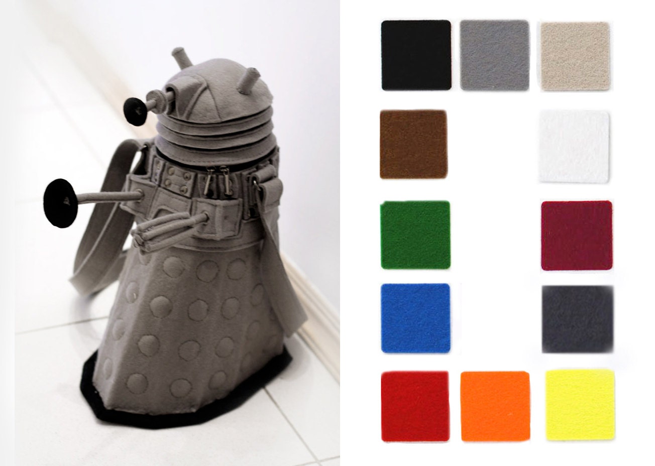 Felt Dalek bag (Dalek Purse)