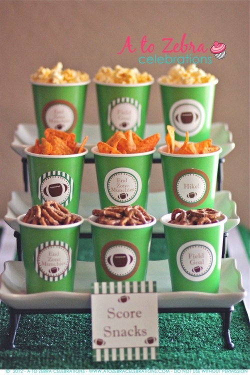 PRINTABLE Toppers - Fantasy Football Party Collection - BellaGrey Designs As seen on Living Locurto Il_570xn
