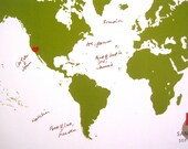 DIY file, World Map Guestbook, Signature World, 18X24 Inches, More sizes available, Destination wedding,, Farewell gift