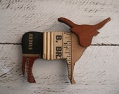 Upcycled Longhorn Magnet