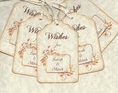 100 PERSONALIZED WISHES tags-Elegant Wedding Tags, Weddings, Bridal & Baby Showers, Quinceaneras, Graduation, Sweet 16, Birthdays