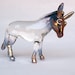 Donkey Burro Figurine of Hand Blown Glass and 24K Gold