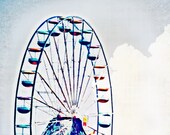 Childhood Memories N0.2, Dreamy, Carnival,  Fine Art Photography, Ferris Wheel, Wall Decor, Home decor, Whimsical Photo, Surreal