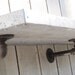 Shelf metal ON SALE custom listing 3 feet long industrial book shelving pipe brackets
