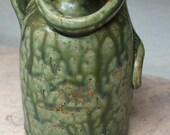 Green Pompeii Snake Jug