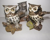 Vintage Owls Trio of Ceramics Japan Need Good Home