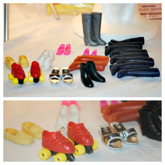 Batch of Vintage Barbie Shoes and Boots