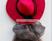 Halloween Fuchsia Sassy Dressed Mesh Witch W/Broom Wreath