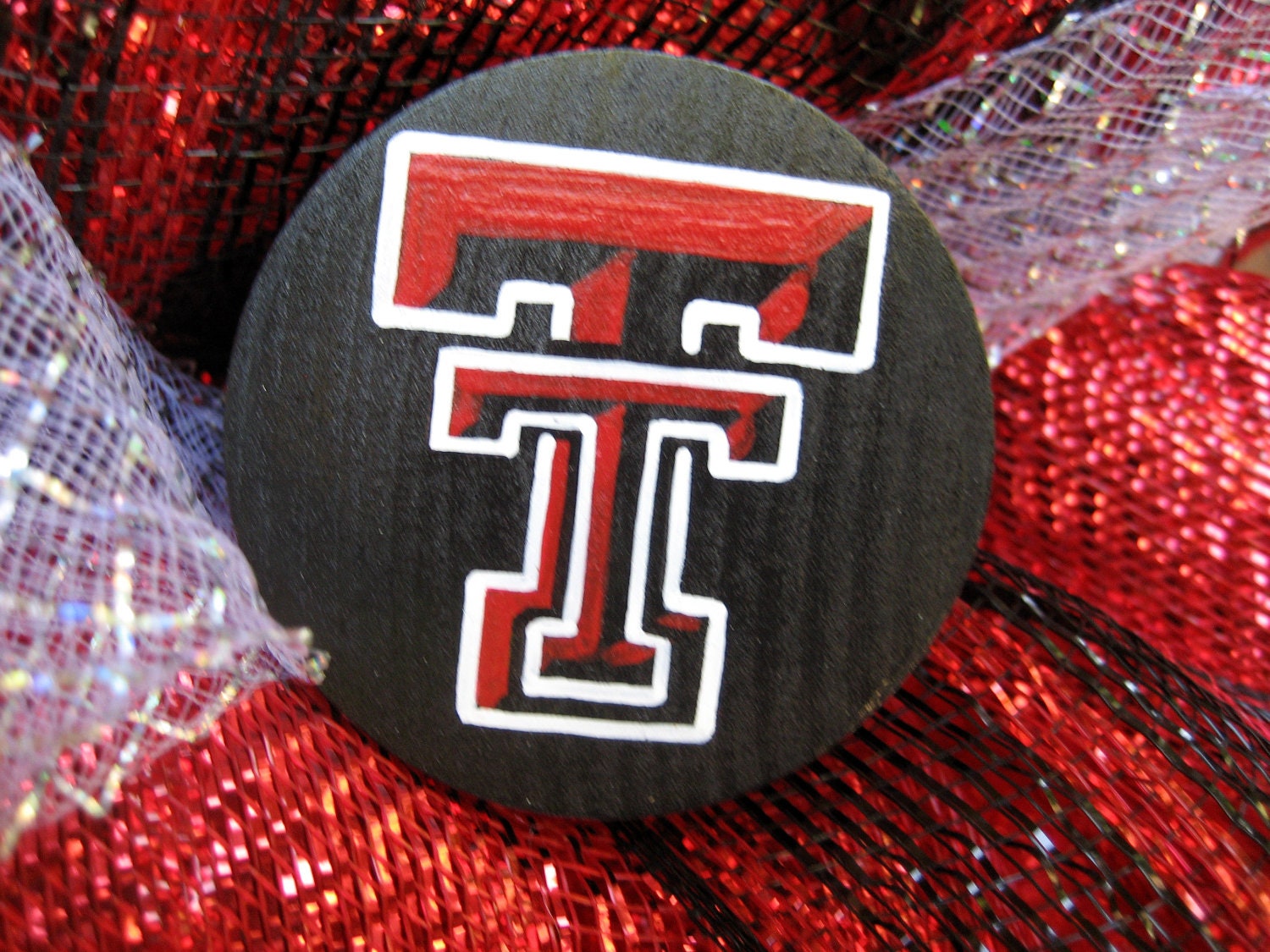 Deco Mesh TEXAS TECH WREATH