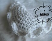 Stuffed Pierogi Toy - Crochet Pierogy - Squeaky Toy - Dog Toy - Baby Toy - Ready to Ship