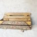 Personalized Valentine wedding gift rustic vintage wine box with floral pattern