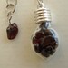 Garnet Dowsing Pendulum - Stone for Sucessful Business, January Birthstone, Power Stone of Capricorn, Reiki 1st Chakra, Divination, Scrying