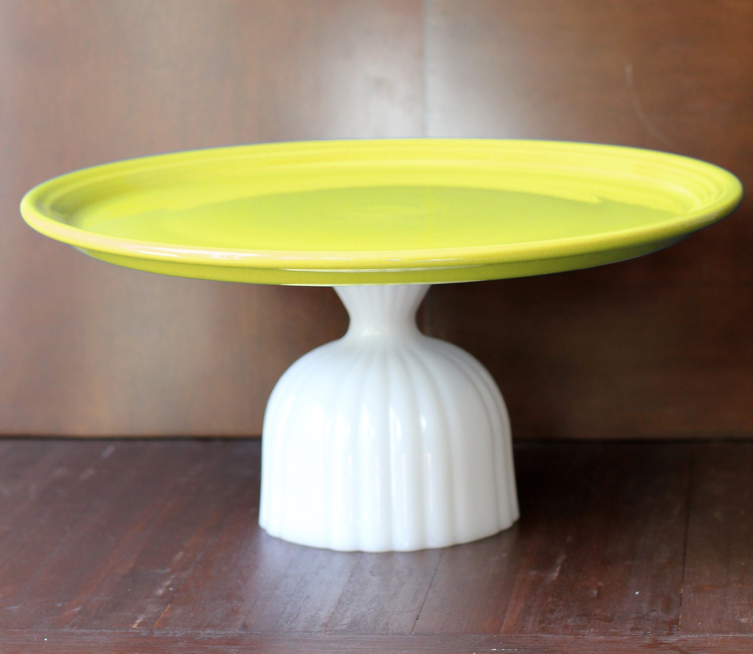15" Yellow Cake Stand / Cupcake Stand / Ceramic Cake Stand / Cake Pop Stand for Wedding Cake Pops, Brownie Pops, Cake Balls, Cake Truffles