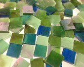 100  Odd Size BLUE GREEN PURPLE Mix