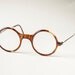 Antique eye glasses, spectacles reading glasses, brown