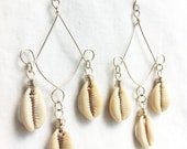 AFRIKAN GYPSY  -  100% Sterling Silver and Cowrie Shell Earrings