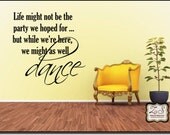 While we are here we might as well Dance 23"w x 23"h- Vinyl Wall Art / vinyl decal